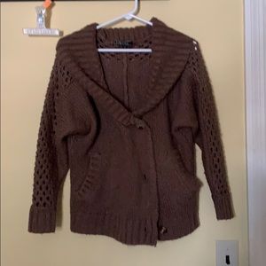 Chocolate Brown Sweater Cardigan